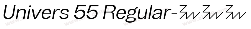 Univers 55 Regular字体转换